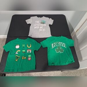 Lot of 3 (THREE) Toddler Boy St. Patrick's Day/Irish Themed T-Shirts in Size 3T